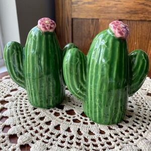 Vintage Cactus Salt and Pepper Shakers Vintage. EUC